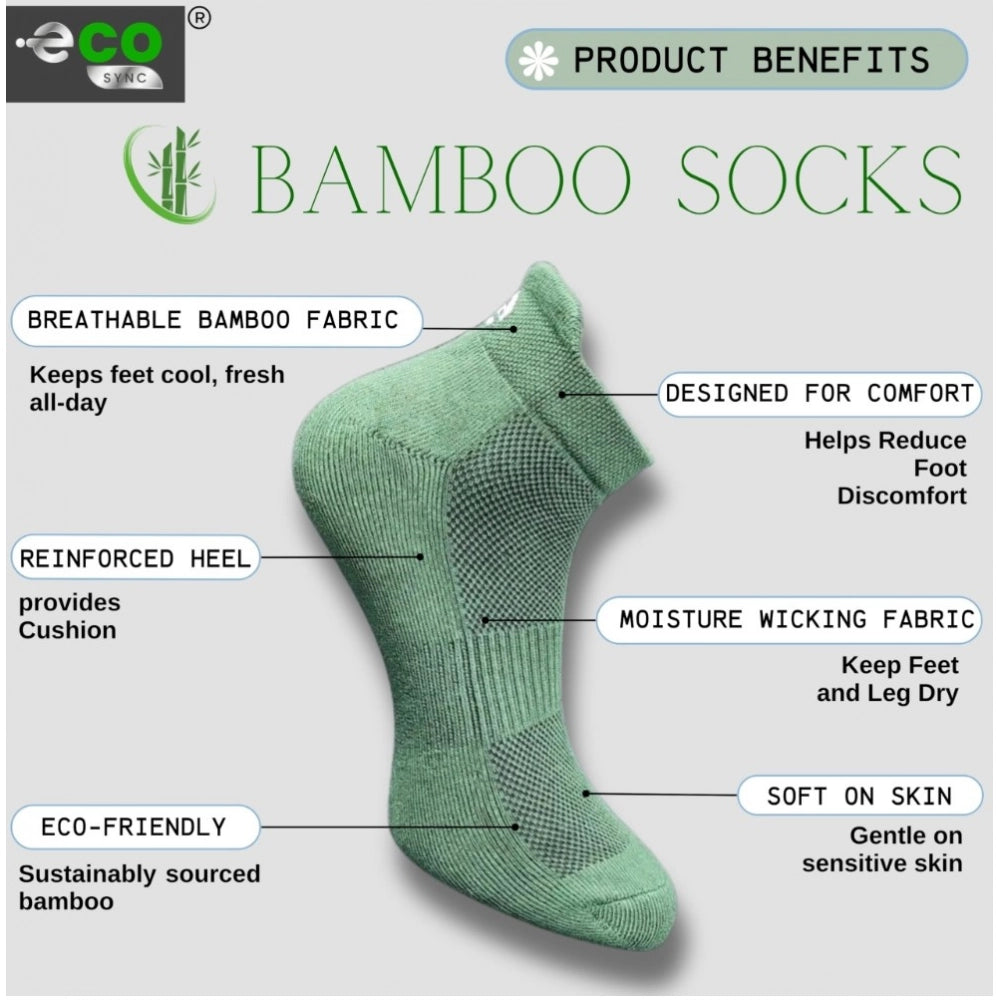 Generic 4_Pair Set Unisex Casual Cotton Printed Ankle Length Socks (Multicolor)