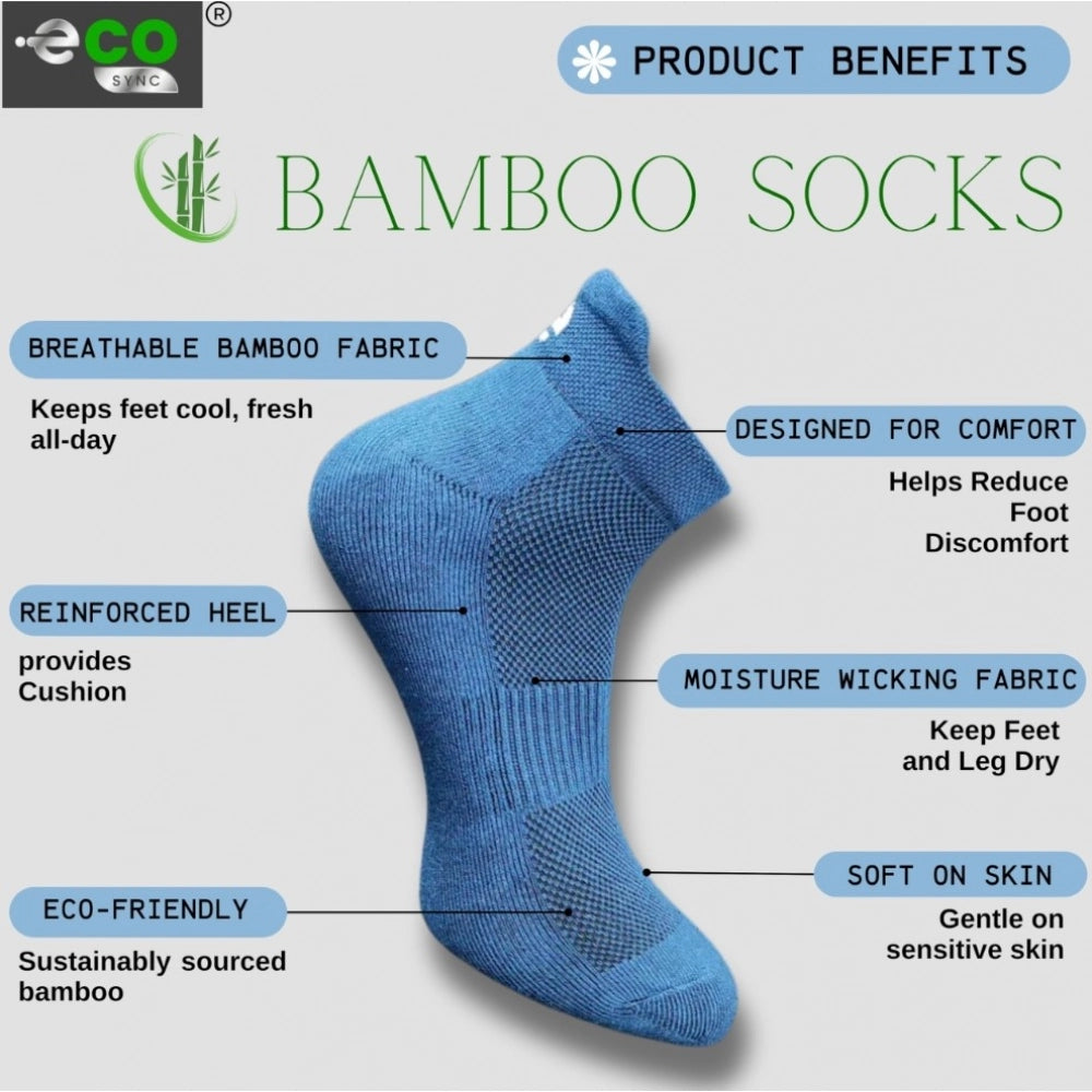 Generic 4_Pair Set Unisex Casual Cotton Printed Ankle Length Socks (Multicolor)