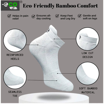 Generic 4_Pair Set Unisex Casual Cotton Printed Ankle Length Socks (Multicolor)