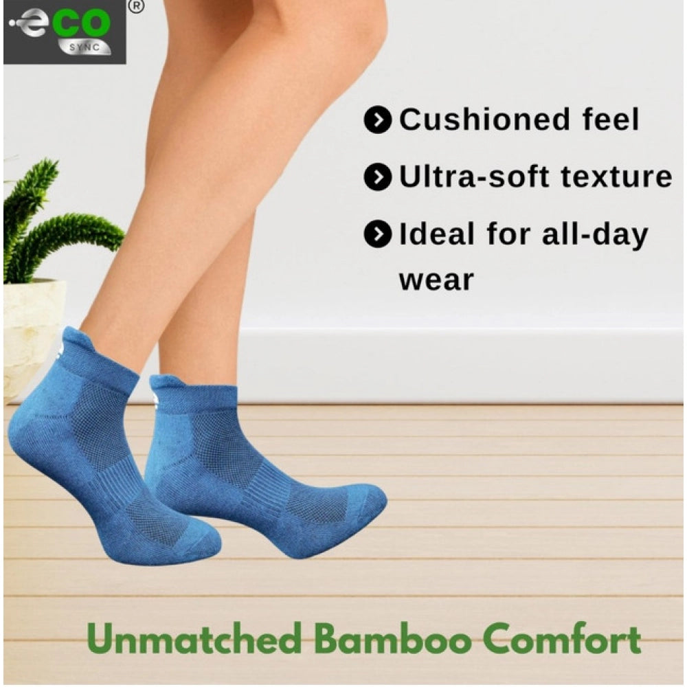 Generic 4_Pair Set Unisex Casual Cotton Printed Ankle Length Socks (Multicolor)