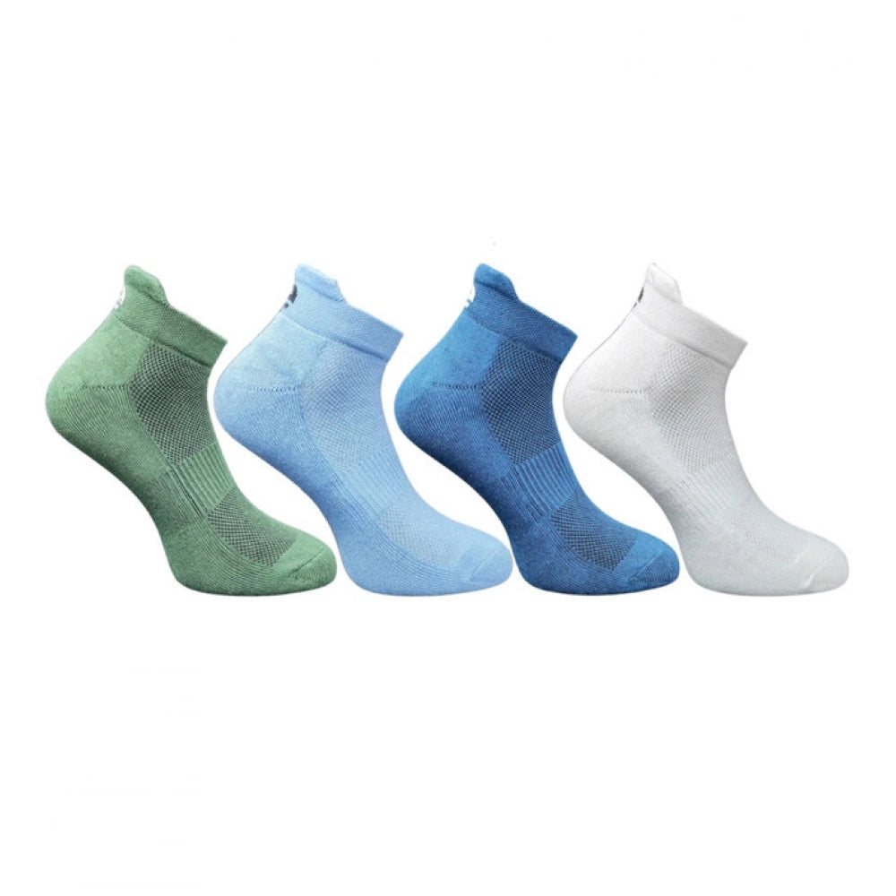 Generic 4_Pair Set Unisex Casual Cotton Printed Ankle Length Socks (Multicolor)