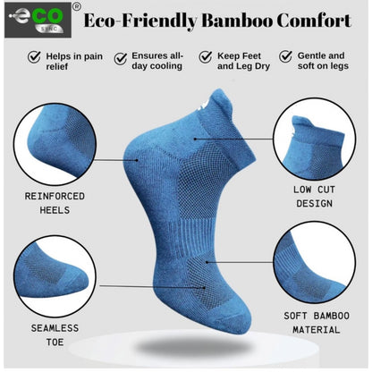 Generic 4_Pair Set Unisex Casual Cotton Printed Ankle Length Socks (Multicolor)