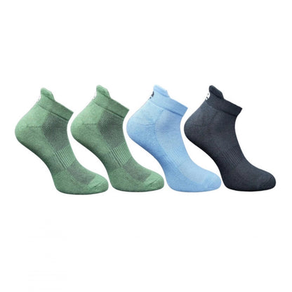 Generic 4_Pair Set Unisex Casual Cotton Printed Ankle Length Socks (Multicolor)