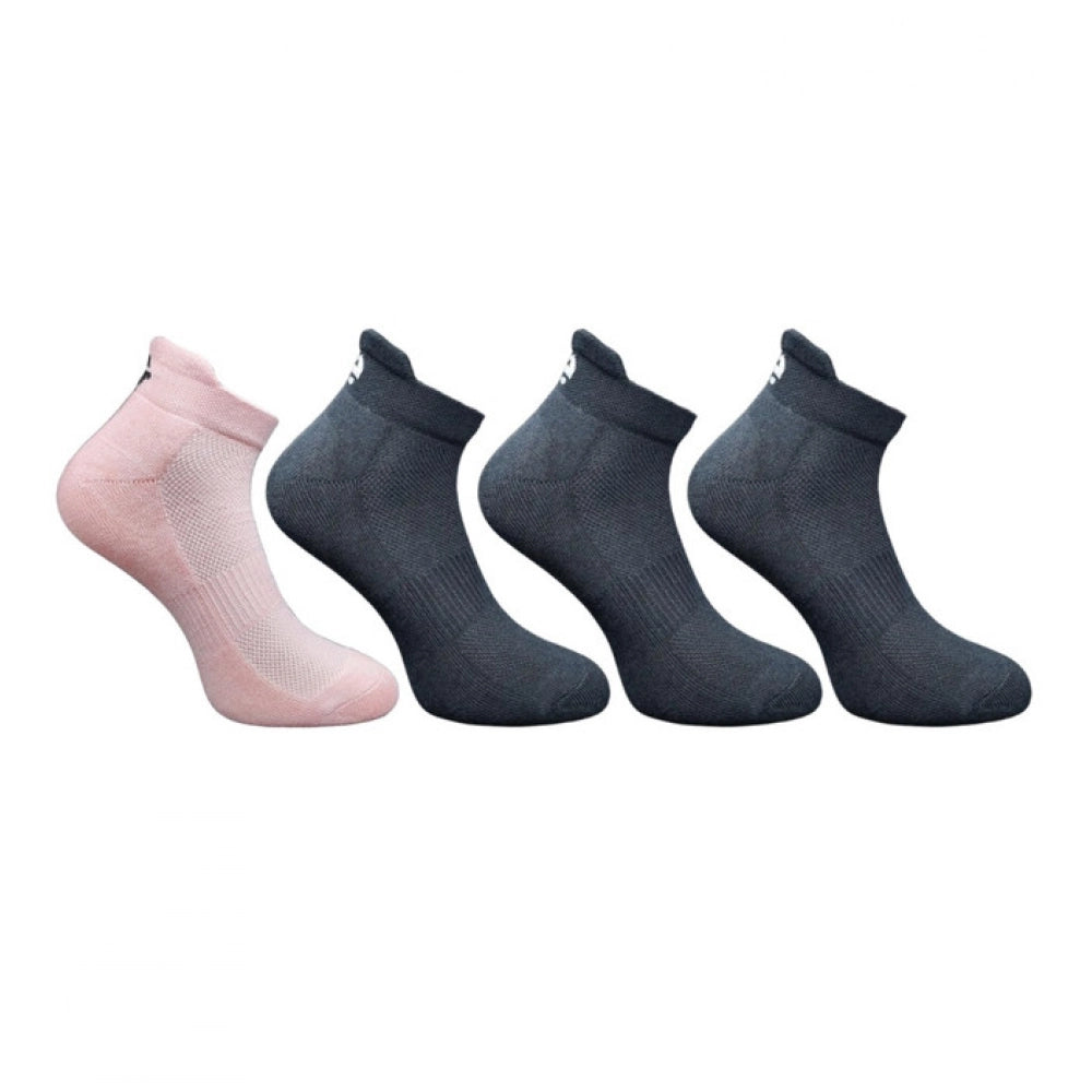 Generic 4_Pair Set Unisex Casual Cotton Printed Ankle Length Socks (Multicolor)