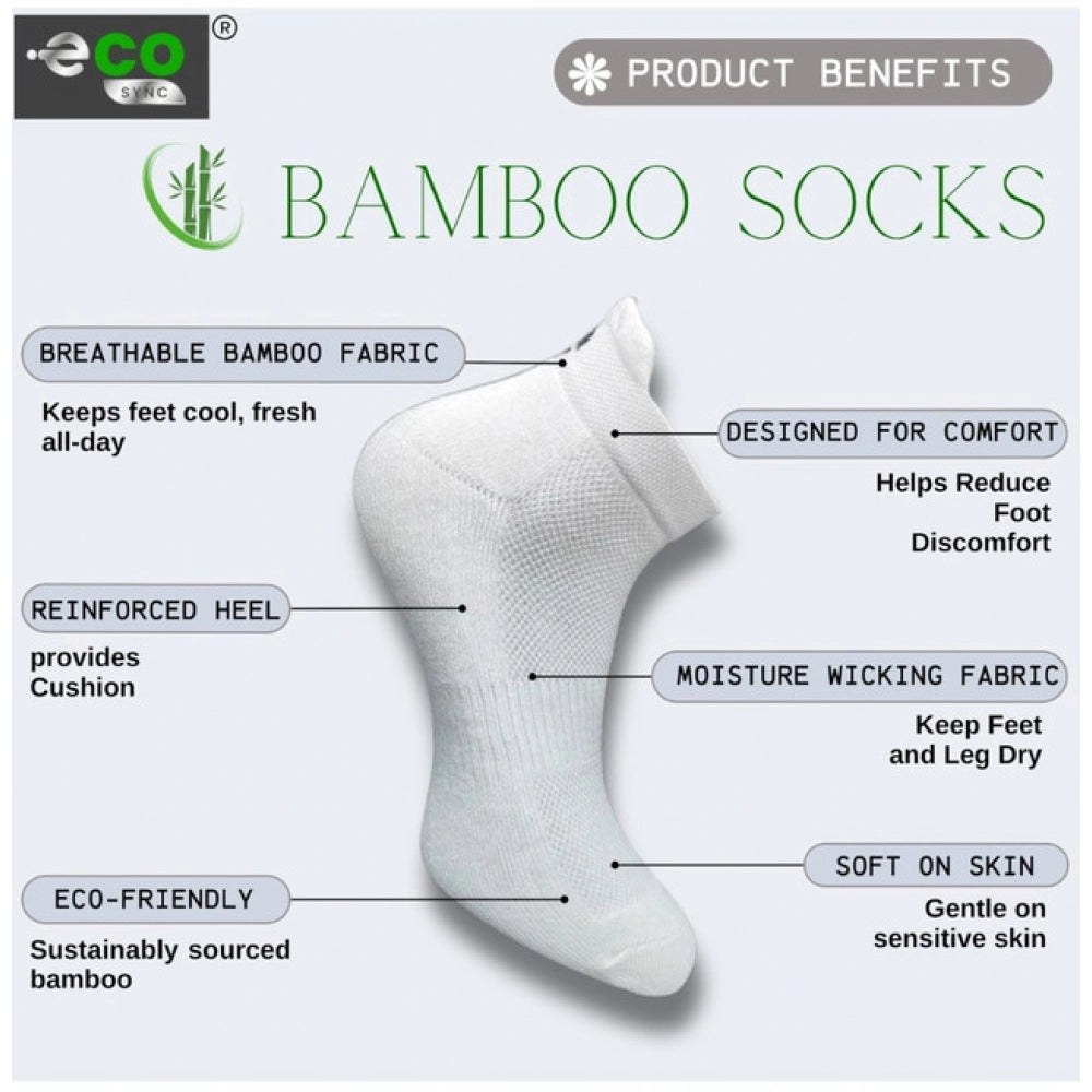 Generic 4_Pair Set Unisex Casual Cotton Printed Ankle Length Socks (Multicolor)