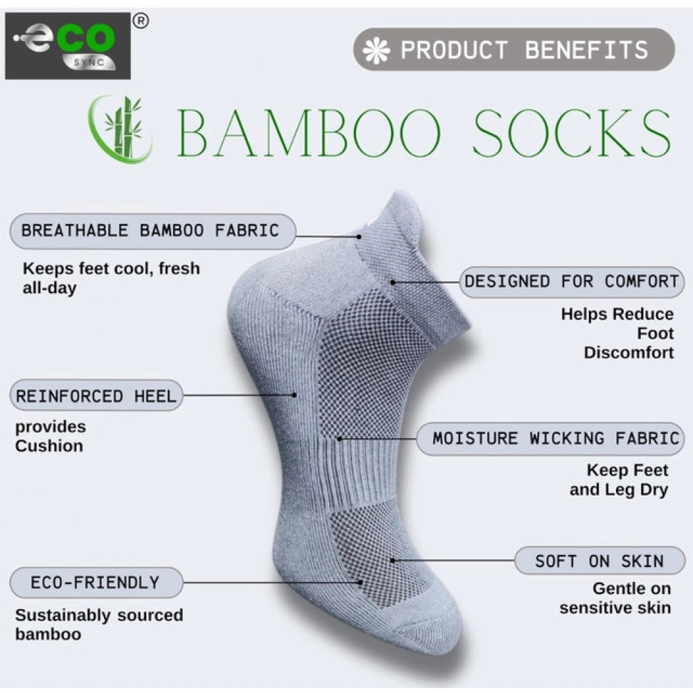 Generic 4_Pair Set Unisex Casual Cotton Printed Ankle Length Socks (Multicolor)