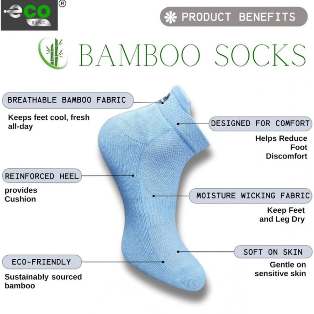 Generic 4_Pair Set Unisex Casual Cotton Printed Ankle Length Socks (Multicolor)