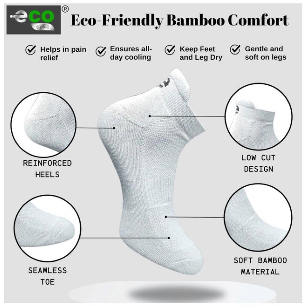 Generic 4_Pair Set Unisex Casual Cotton Printed Ankle Length Socks (Multicolor)