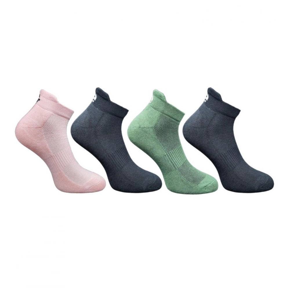 Generic 4_Pair Set Unisex Casual Cotton Printed Ankle Length Socks (Multicolor)