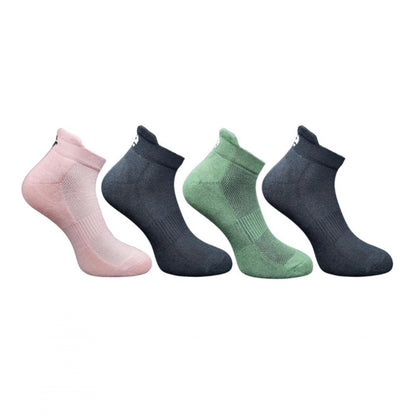 Generic 4_Pair Set Unisex Casual Cotton Printed Ankle Length Socks (Multicolor)