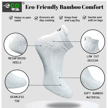 Generic 4_Pair Set Unisex Casual Cotton Printed Ankle Length Socks (Multicolor)