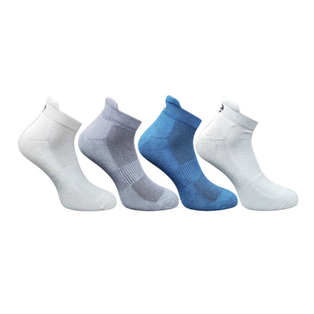 Generic 4_Pair Set Unisex Casual Cotton Printed Ankle Length Socks (Multicolor)