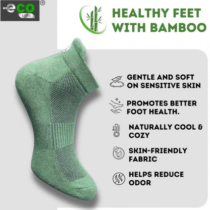 Generic 4_Pair Set Unisex Casual Cotton Printed Ankle Length Socks (Multicolor)