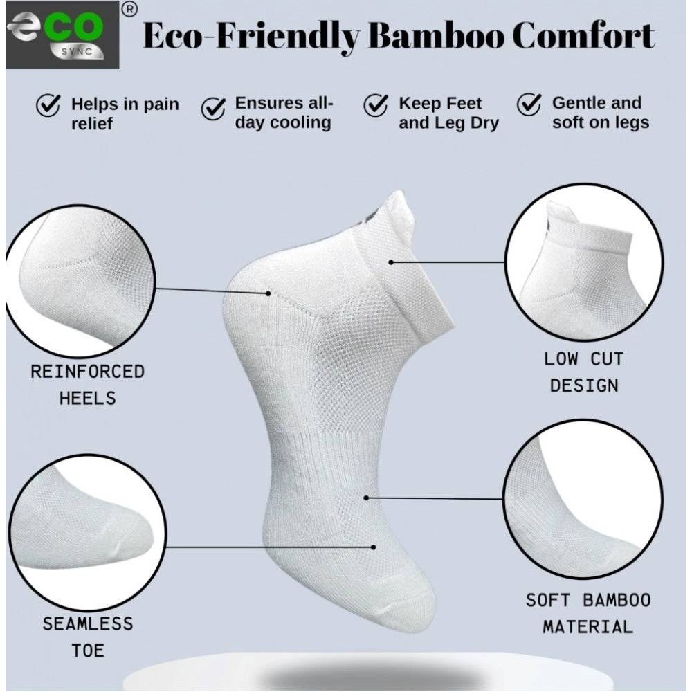 Generic 4_Pair Set Unisex Casual Cotton Printed Ankle Length Socks (Multicolor)