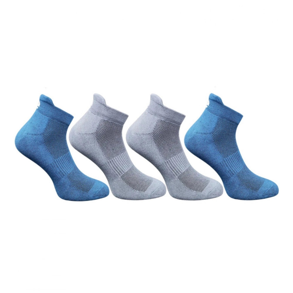 Generic 4_Pair Set Unisex Casual Cotton Printed Ankle Length Socks (Multicolor)