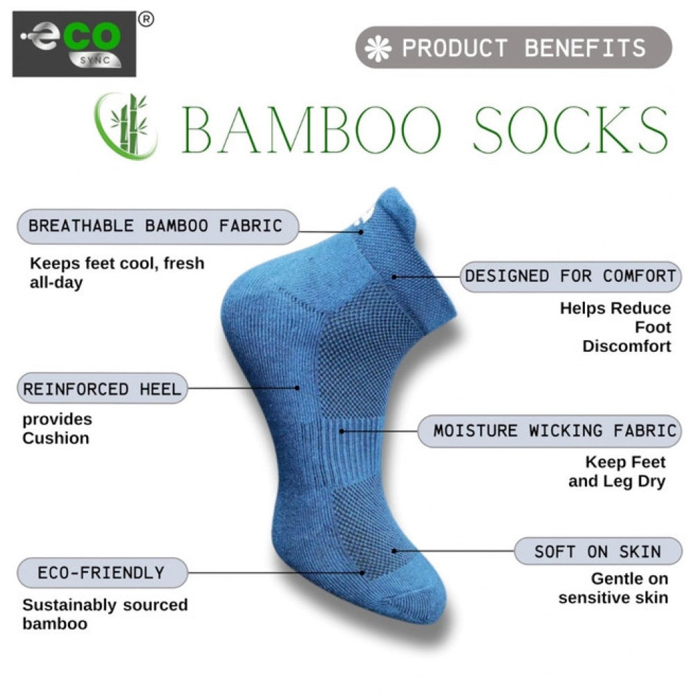 Generic 4_Pair Set Unisex Casual Cotton Printed Ankle Length Socks (Multicolor)