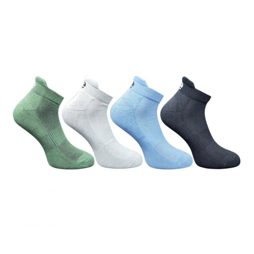 Generic 4_Pair Set Unisex Casual Cotton Printed Ankle Length Socks (Multicolor)