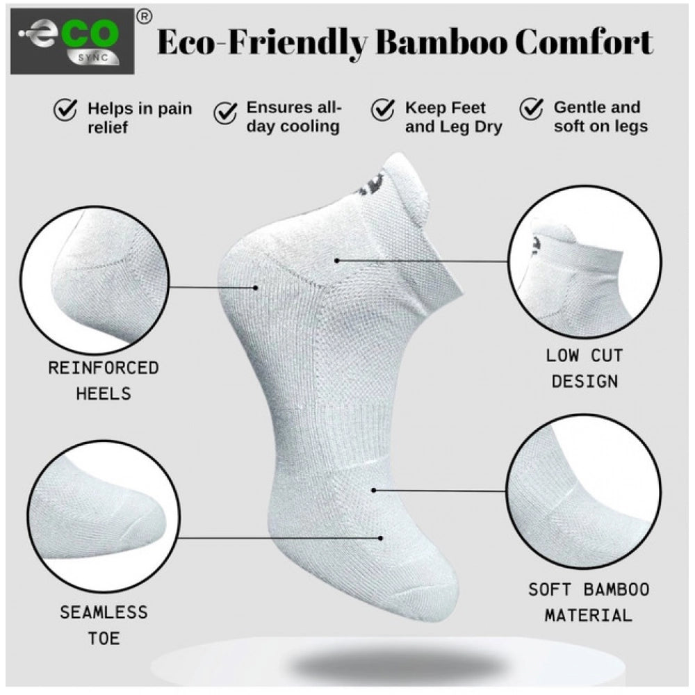Generic 4_Pair Set Unisex Casual Cotton Printed Ankle Length Socks (Multicolor)