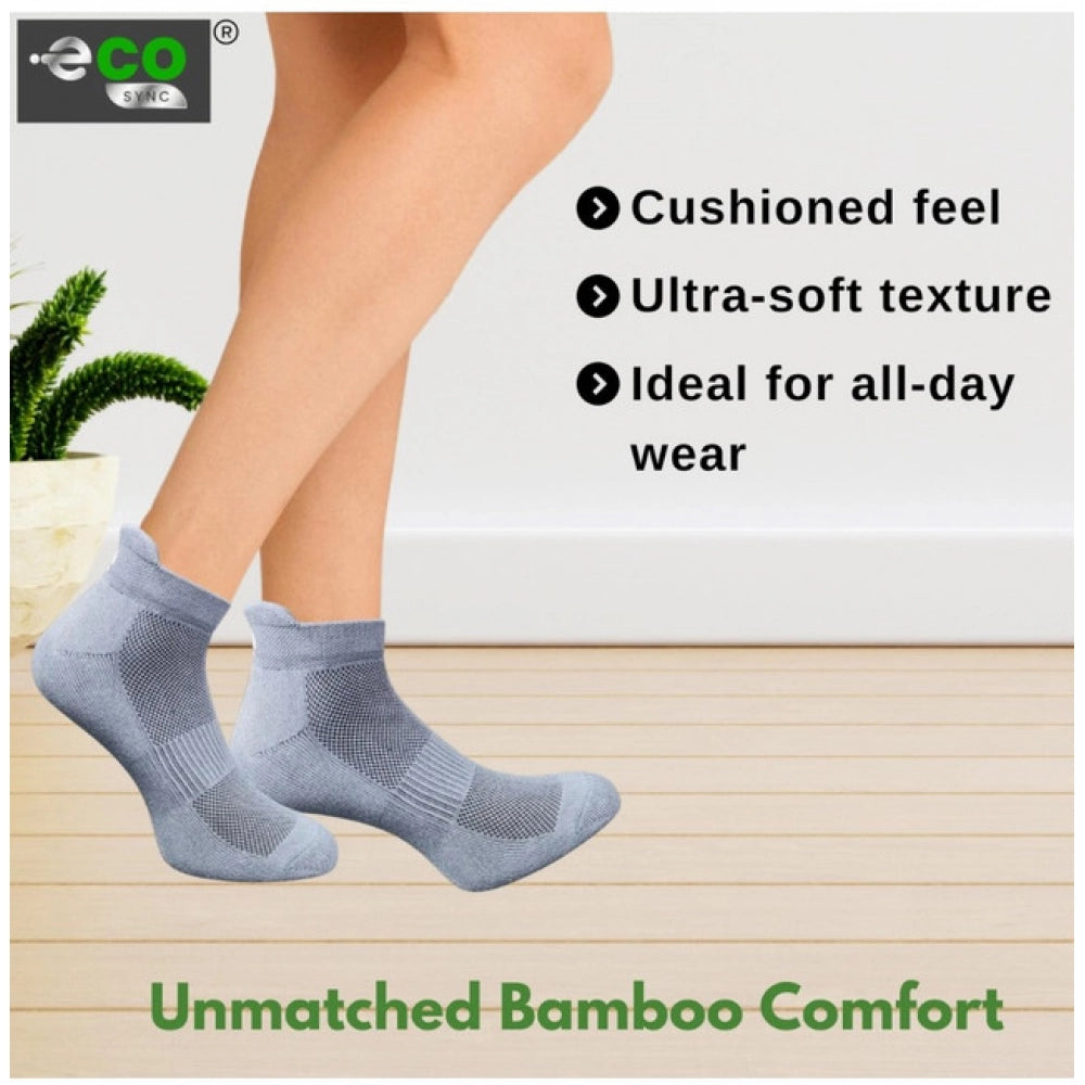 Generic 4_Pair Set Unisex Casual Cotton Printed Ankle Length Socks (Multicolor)