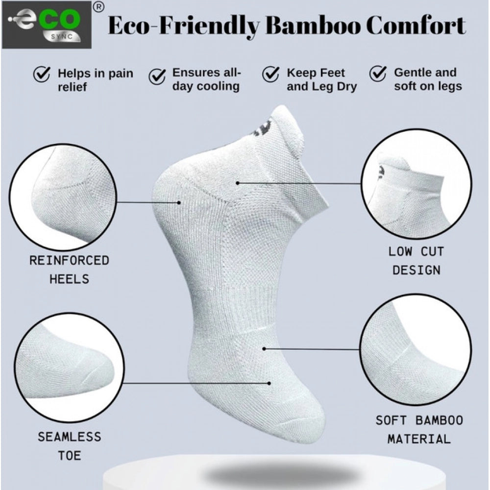 Generic 4_Pair Set Unisex Casual Cotton Printed Ankle Length Socks (Multicolor)