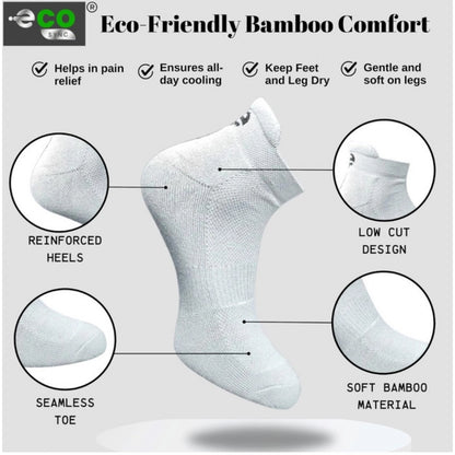 Generic 4_Pair Set Unisex Casual Cotton Printed Ankle Length Socks (Multicolor)