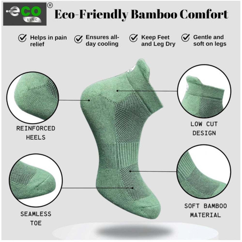 Generic 4_Pair Set Unisex Casual Cotton Printed Ankle Length Socks (Multicolor)