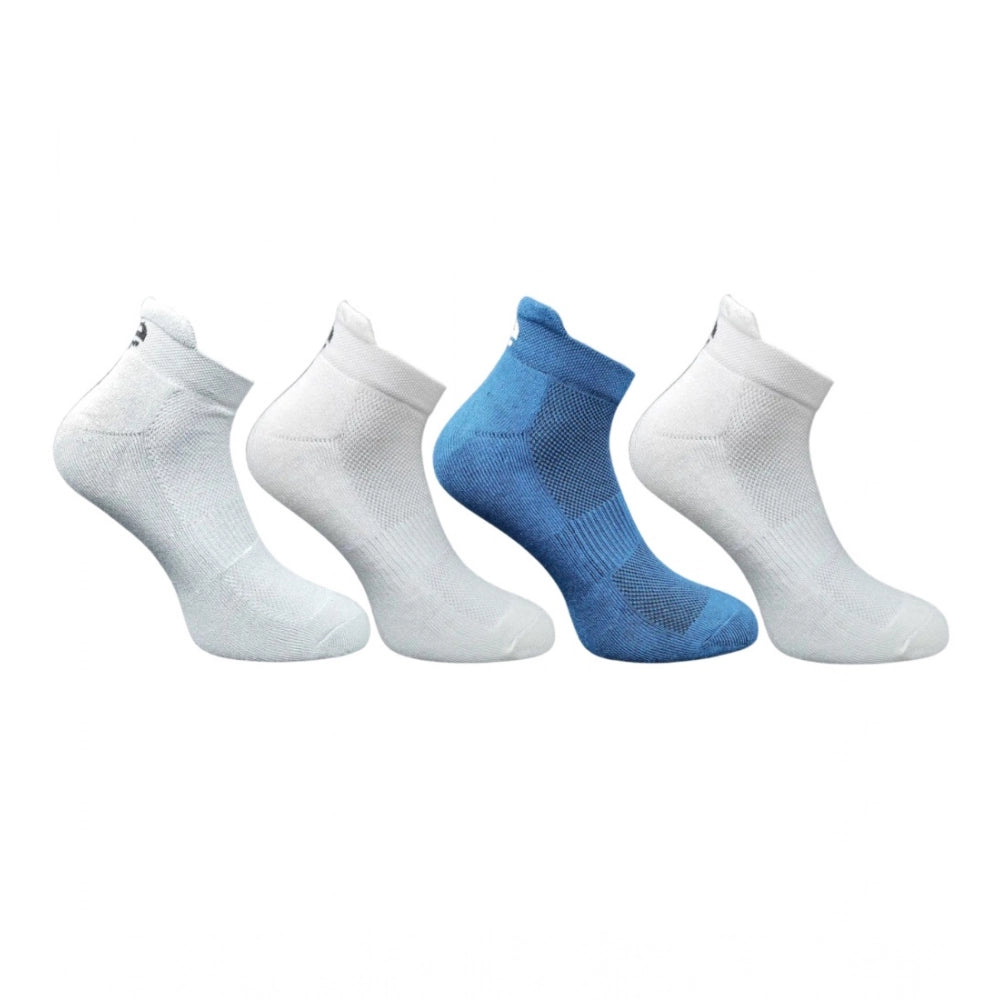 Generic 4_Pair Set Unisex Casual Cotton Printed Ankle Length Socks (Multicolor)