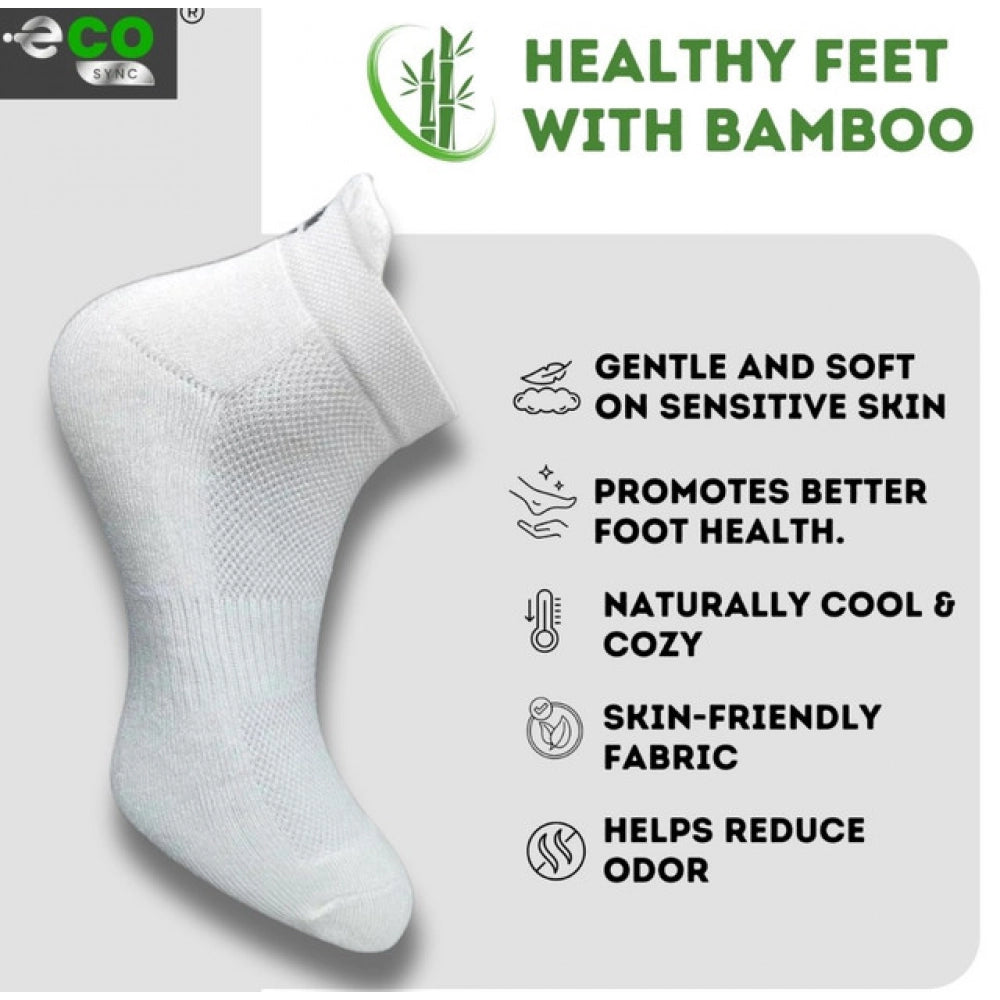 Generic 4_Pair Set Unisex Casual Cotton Printed Ankle Length Socks (Multicolor)