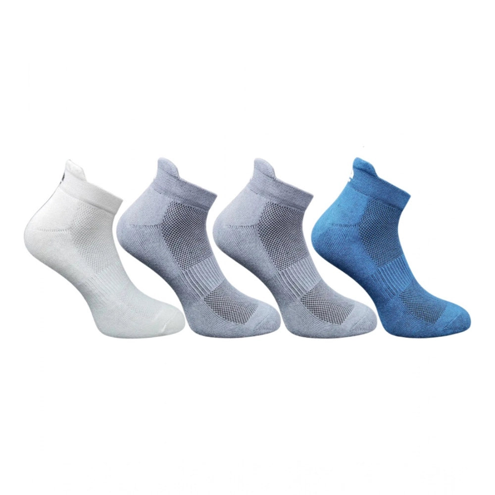 Generic 4_Pair Set Unisex Casual Cotton Printed Ankle Length Socks (Multicolor)