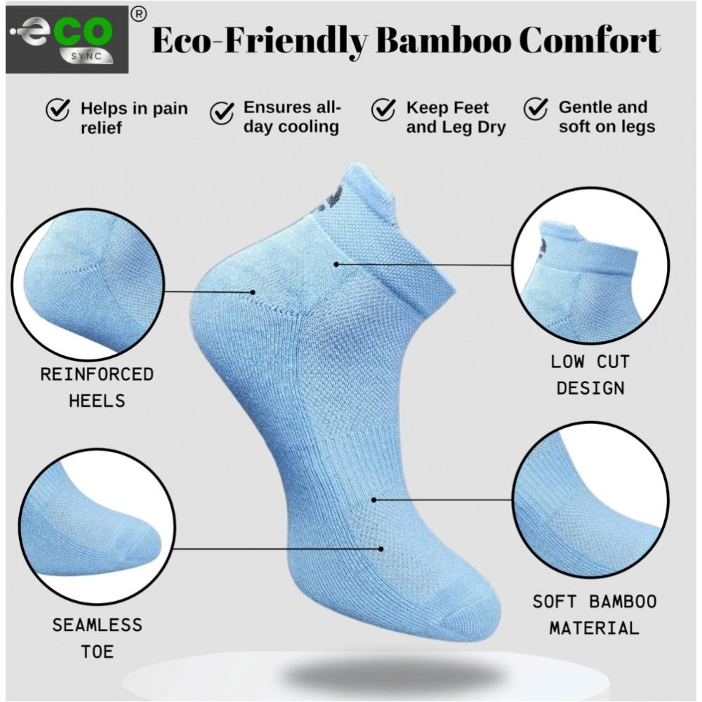 Generic 4_Pair Set Unisex Casual Cotton Printed Ankle Length Socks (Multicolor)