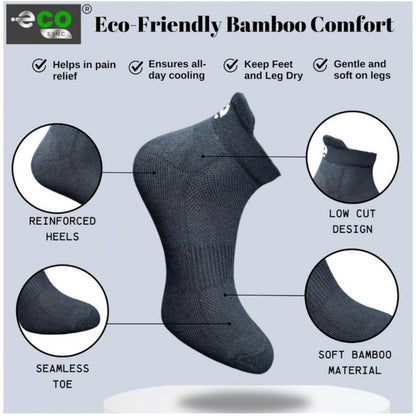 Generic 4_Pair Set Unisex Casual Cotton Printed Ankle Length Socks (Multicolor)