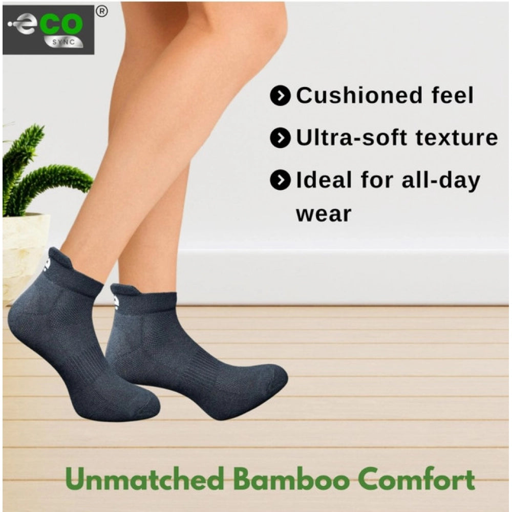 Generic 4_Pair Set Unisex Casual Cotton Printed Ankle Length Socks (Multicolor)