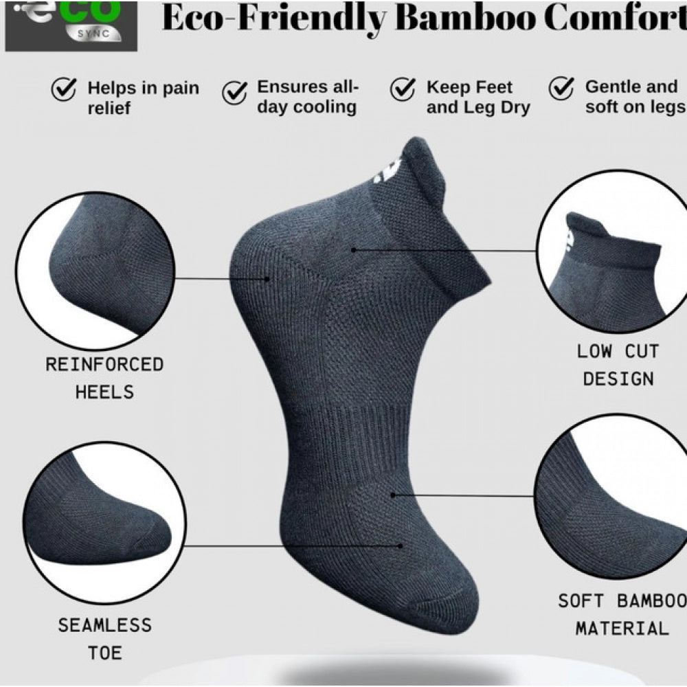 Generic 4_Pair Set Unisex Casual Cotton Printed Ankle Length Socks (Multicolor)