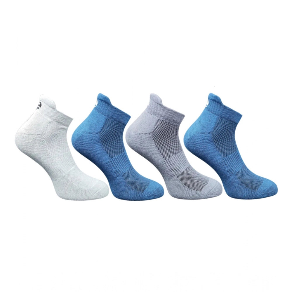 Generic 4_Pair Set Unisex Casual Cotton Printed Ankle Length Socks (Multicolor)