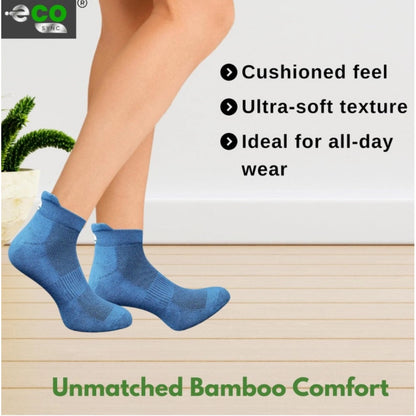 Generic 4_Pair Set Unisex Casual Cotton Printed Ankle Length Socks (Multicolor)