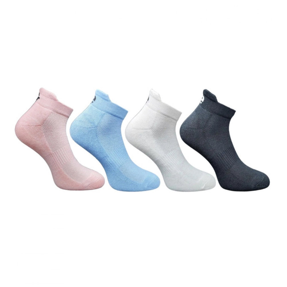 Generic 4_Pair Set Unisex Casual Cotton Printed Ankle Length Socks (Multicolor)