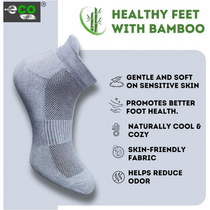 Generic 4_Pair Set Unisex Casual Cotton Printed Ankle Length Socks (Multicolor)