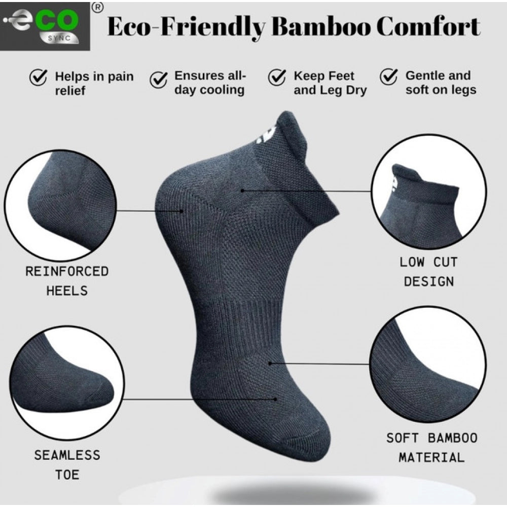 Generic 4_Pair Set Unisex Casual Cotton Printed Ankle Length Socks (Multicolor)