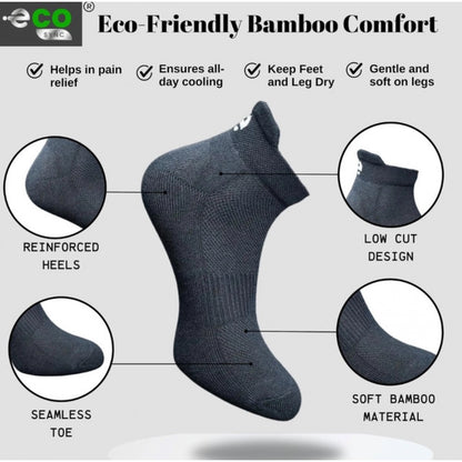 Generic 4_Pair Set Unisex Casual Cotton Printed Ankle Length Socks (Multicolor)