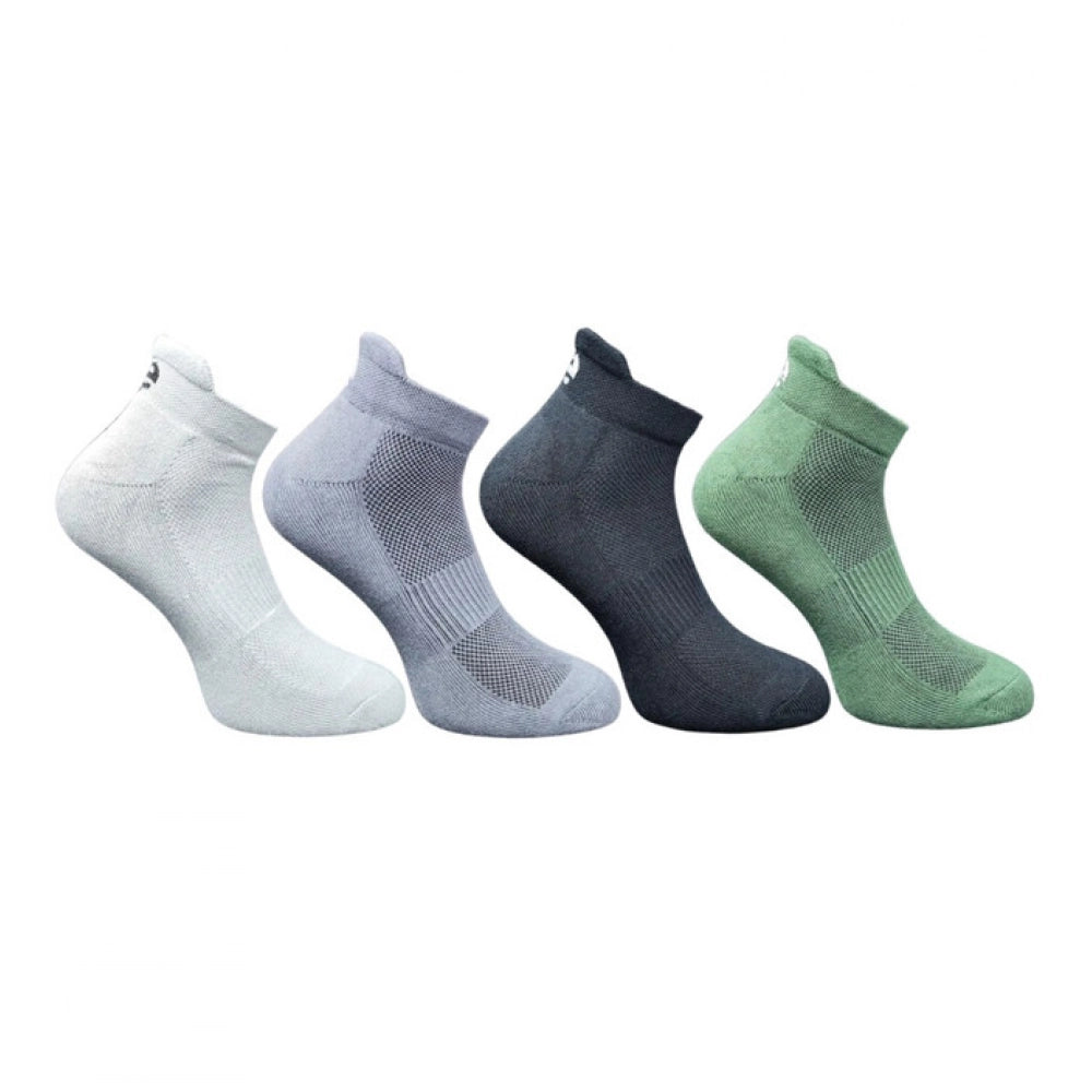 Generic 4_Pair Set Unisex Casual Cotton Printed Ankle Length Socks (Multicolor)