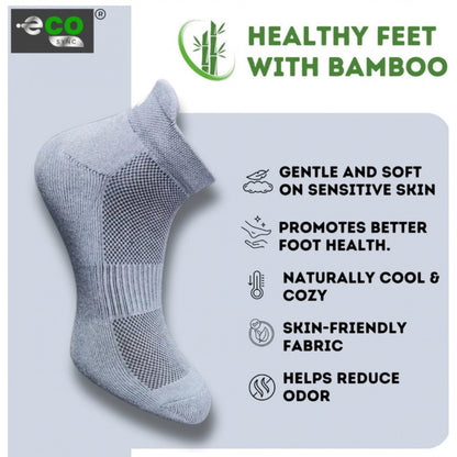 Generic 4_Pair Set Unisex Casual Cotton Printed Ankle Length Socks (Multicolor)