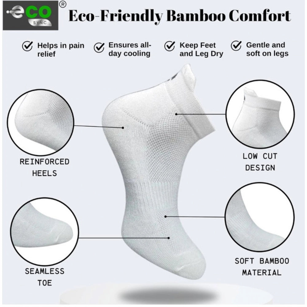 Generic 4_Pair Set Unisex Casual Cotton Printed Ankle Length Socks (Multicolor)