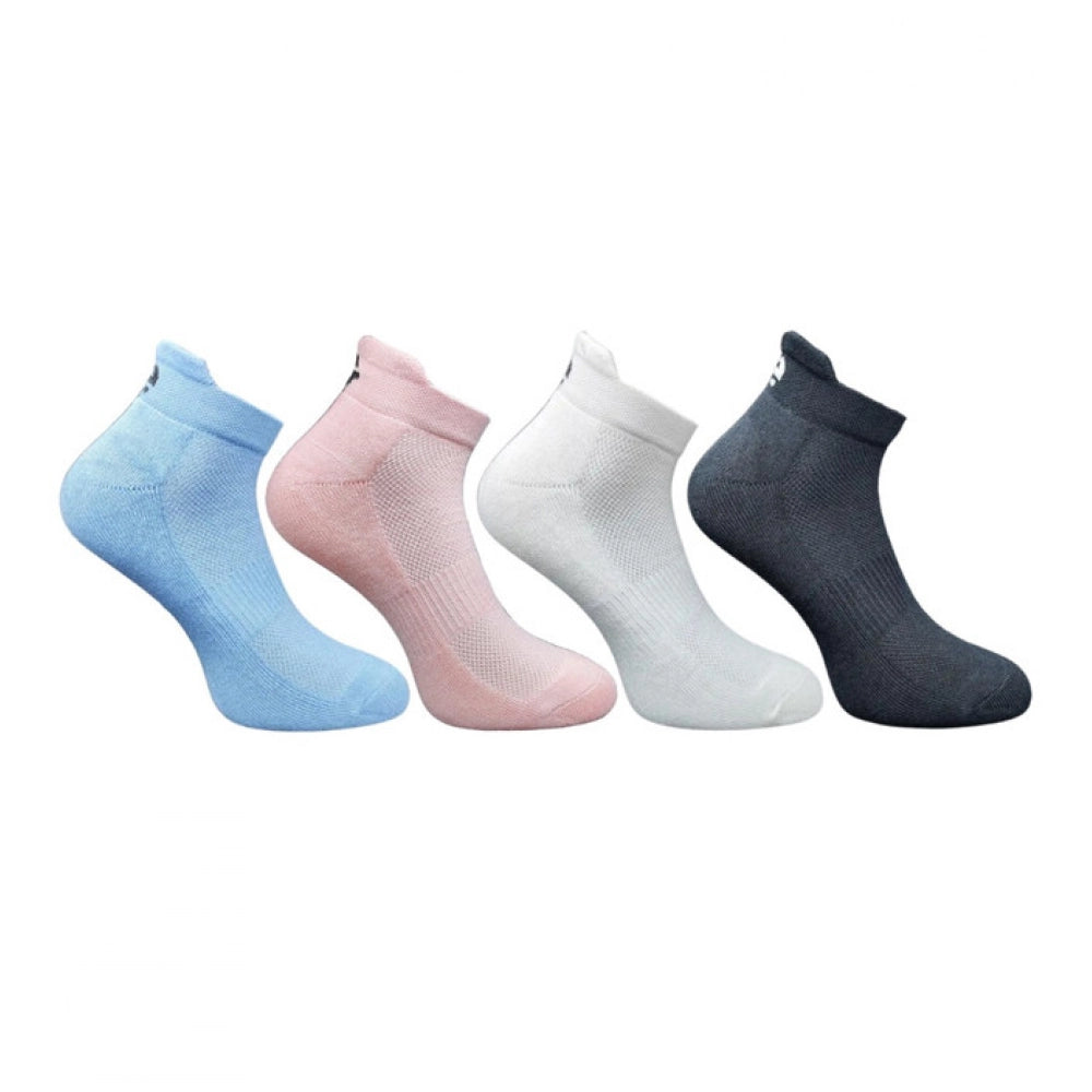 Generic 4_Pair Set Unisex Casual Cotton Printed Ankle Length Socks (Multicolor)