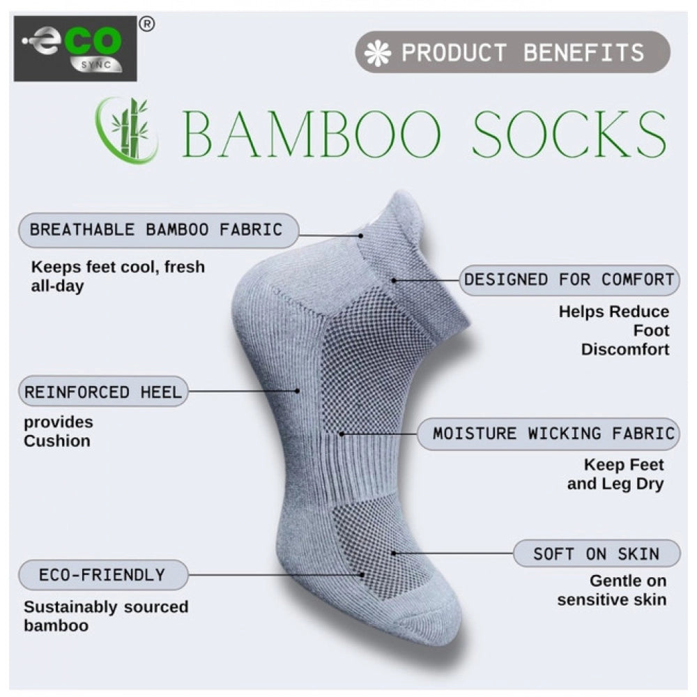 Generic 4_Pair Set Unisex Casual Cotton Printed Ankle Length Socks (Multicolor)