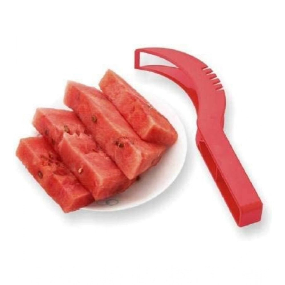 Generic Pack Of 3_Plastic Handle Watermelon Cutter Knife (Color: Assorted )