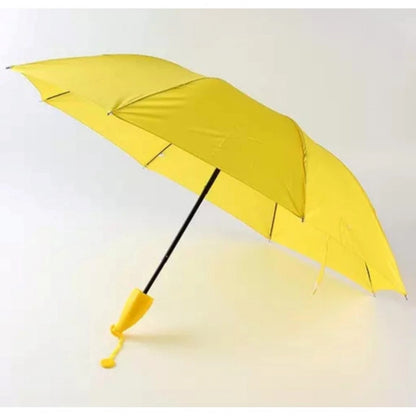 Generic Banana Umbrella – Compact Foldable Umbrella with Banana-Shaped Case (Color: Assorted )