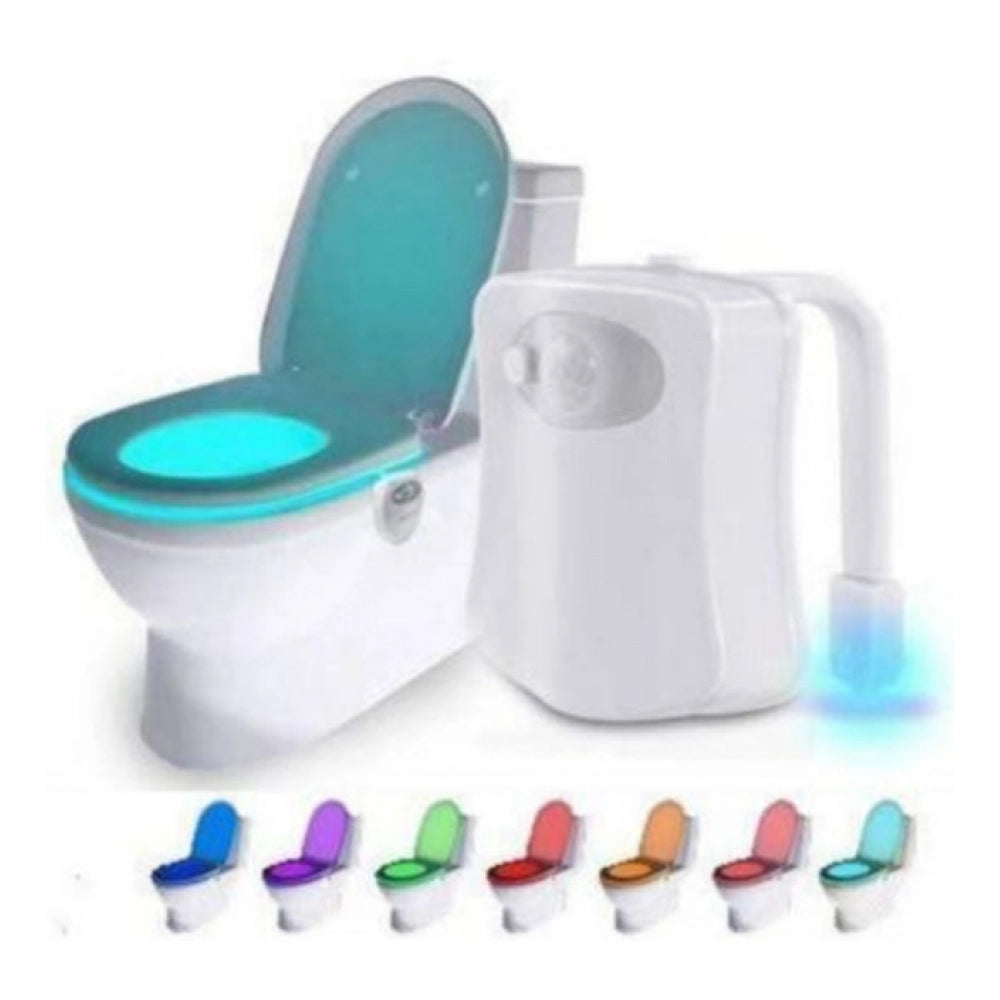 Generic Pack of 2_Toilet Bowl Night Light – Motion Sensor LED Toilet Lamp (Color: Assorted )