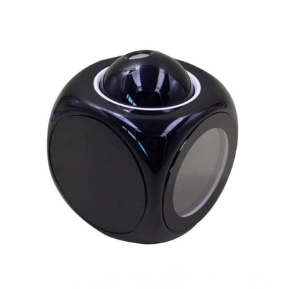 Generic Time Display with Voice Projection And Wake-Up Alarm Clock (Color: Black)