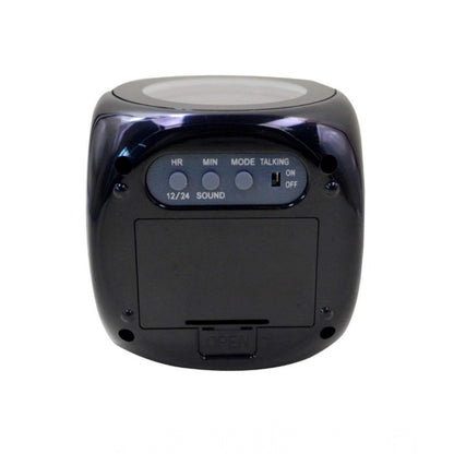 Generic Time Display with Voice Projection And Wake-Up Alarm Clock (Color: Black)