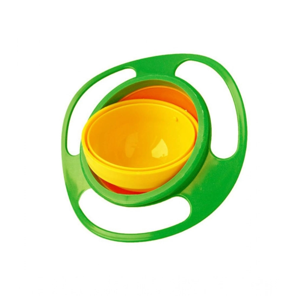 Generic Pack Of 2_Gyro Bowl – Spill-Proof Rotating Fun Bowl for Kids (Color: Assorted )